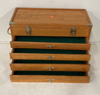 Nice Wooden Machinists Tool Box - 2