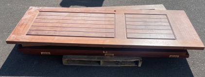 94 5/8&rsquo;&rsquo; x 35 1/2&rsquo;&rsquo; (4) Big Heacy Wooden Inside Doors
