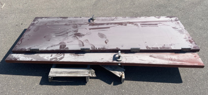 95&rsquo;&rsquo; x 35 5/8&rsquo;&rsquo; (2) Big Heavy Wooden Outside Doors