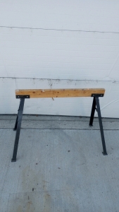 38" x 29" Wood and Metal Collapsible Sawhorse