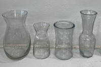 Various Glassware Including (12) Cups (Varying Size) , (12) Teacups, (8) Vases (Different) (2) Misc. - 2