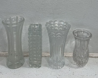 Various Glassware Including (12) Cups (Varying Size) , (12) Teacups, (8) Vases (Different) (2) Misc. - 3