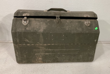 Vintage Large Metal Kennedy Fishing Tackle Box