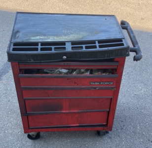 31&rsquo;&rsquo; x 19&rsquo;&rsquo; x 33&rsquo;&rsquo; Taskforce 5-Drawer Rolling Tool Box With Vairious Tools