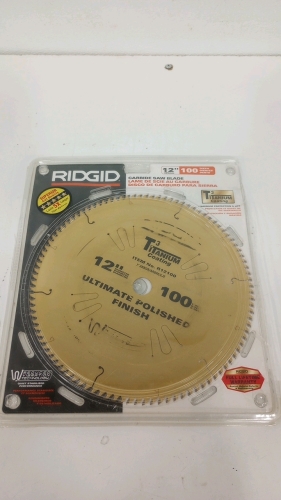 Ridgid 12" 100-Tooth Titanium Coated Carbide Saw Blade