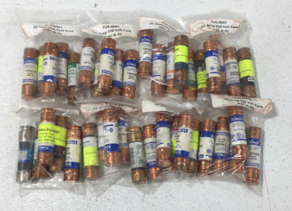 (8) Different Various Bags Of 45 AMP 250 Volt Fues HAC-R-45