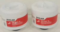 (2) 9LB Ecolab Solid Power XL Dishmachine Concentrate Detergent