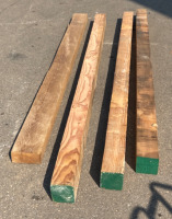 (3) 6’’ x 6’’ x 10’ Wooden Fence Post, (1) 8’’ x 4’’ x 10’ Wooden Fence Post - 3