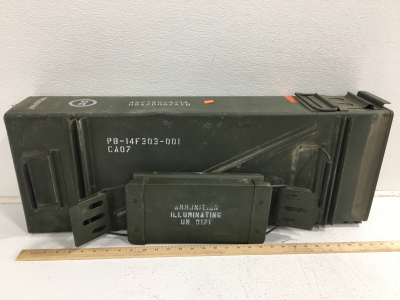34&rdquo; Metal Ammunition Box With Lid