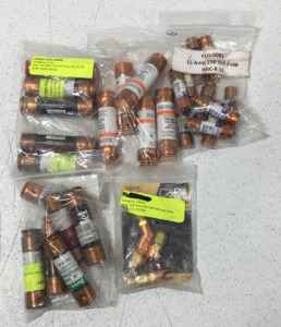 (5) Different Various Bags Of Mars Fuses 15 AMP 250 Volt Fuse HAC-R-15