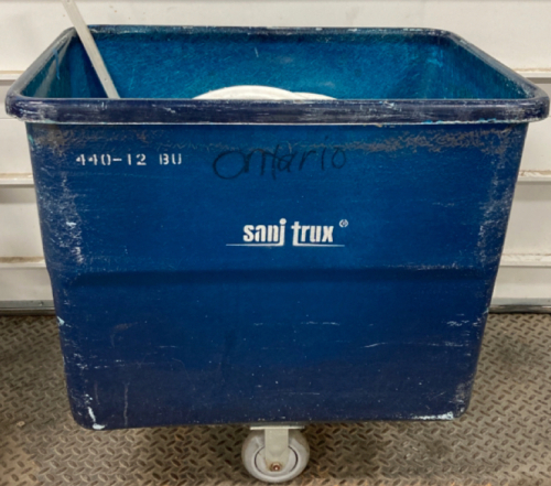 (1) Sanj Trux Blue Rolling Cart, (1) Roll Of Soft Copper 1/2’’, (4) Rolls Of Pex Pipe 1/4, 3/8, 1/2’’, (1) Red Tire Pump And More