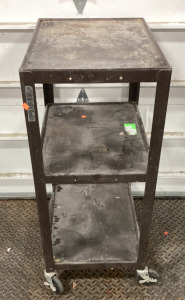 24&rsquo;&rsquo; x 18&rsquo;&rsquo; x 43&rsquo;&rsquo; Metal 3 Shelf Rolling Cart With 4 Wheels