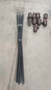 (8) Kerosene Tiki Torches For Backyard