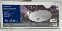 AquaSource* White Undermount Sink