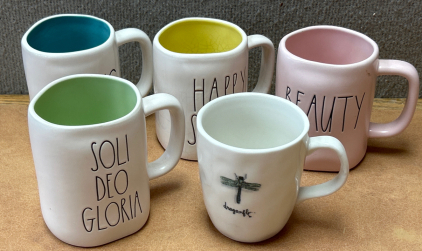 (5) Rae Dunn Mugs