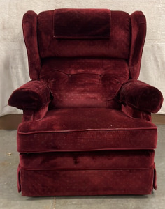 Red Reclining Rocking Chair