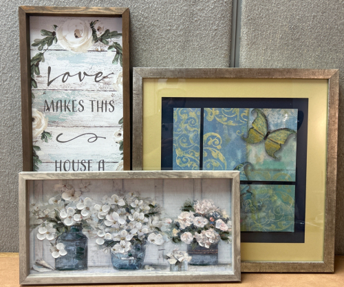 (3) Wall Art Frames