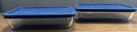 3 Glass Pyrex Storage Containers - 3