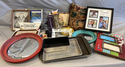 Picture Frames, Pans, Water Bottles And More