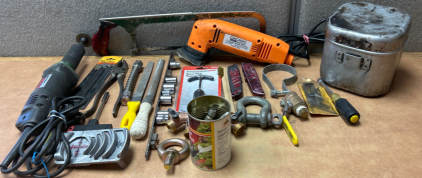 Chicago Detail Sander, Black And Decker Grinder, And Much More Tools