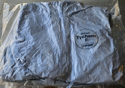 (9) New 2XL Dupont Tychem F Body Suits