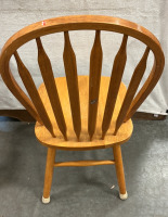 Wood Chairs And Old School Desk - 4