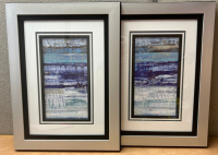 Pair Of Abstract Framed Prints