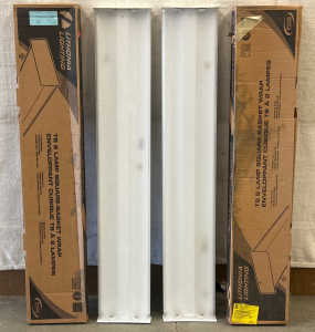 (4)- Lithonia Lighting 4’ Fluorescent Lights