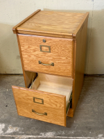 (2) Drawer Nightstand and Filing Cabinet - 2