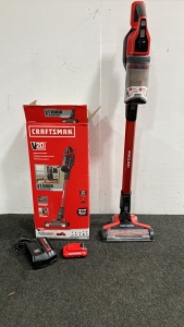 Craftsman V20 Cordless Stick Vacuum With Battery & Battery Charger