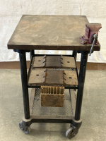 Metal Rolling Cart with Built in Vise - 5