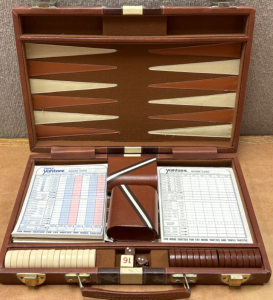 Portable Game Set - Includes Yahtzee And Backgammon
