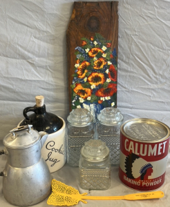 Cookie Jug, Coffee Pot, Glass Jars, And More