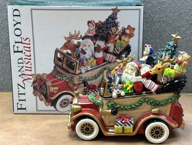 Vintage Fitz And Floyd Musicals Santa Mobile