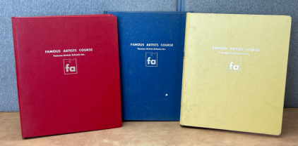 (3) Vintage Art Course Books “Famous Artists Course”