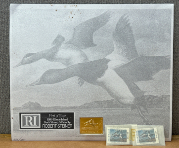 First Of State 1989 Rhode Island Duck Stamps And Print By Robert Steiner