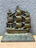 Pair of 5” Cast Iron Ship Bookends - 3