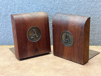 (2) Sets Of Wooden Bookends - 2