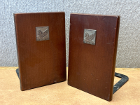 (2) Sets Of Wooden Bookends - 4