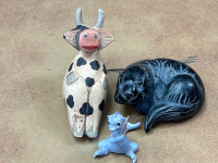 Vintage Collectibles: Figurines, Decorative Plate, Native American Style Pipe, And Much More - 6