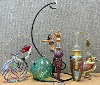 Home Decor: Mermaid Figurines, Antique Perfume Bottles And Glass Decor