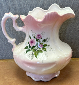 Beautiful Ceramic Pitcher With Rose Design