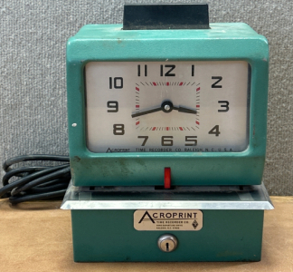 Vintage Acroprint Time Recorder