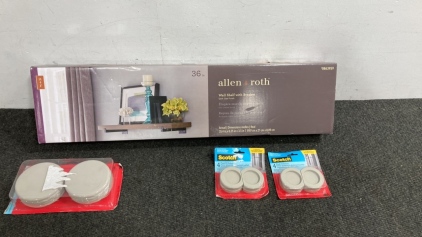 Allen & Roth Wall Shelf With Brackets & More