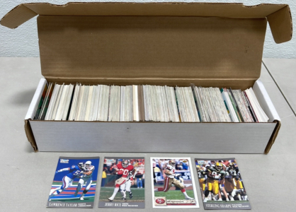 (1) Large Box Of Mostly 1991-1992 Fleer, Fleer Ultra, And Topps NFL Football Cards + Classic MLB Baseball Cards + Other Hidden Gems
