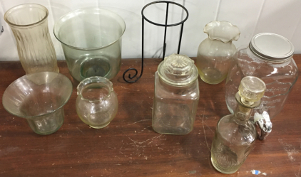 Collection of Glass Jars and Vases