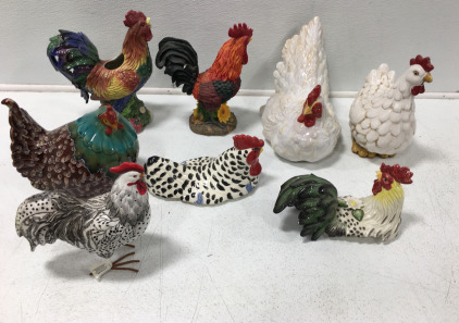 (8) Different Roosters Decorations For Home
