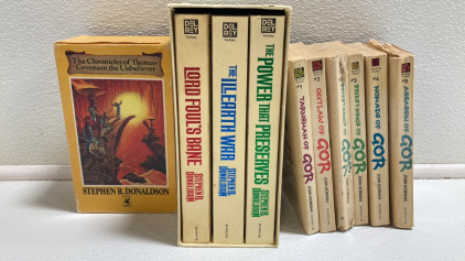 (2) &ldquo;Chronicles of Thomas Covenant the Unbeliever&rdquo; Book Series, Set of &ldquo;Gor&rdquo; Books