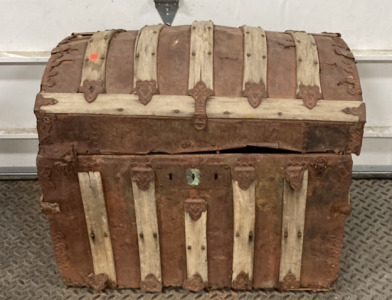 Vintage Wooden Chest For Storage