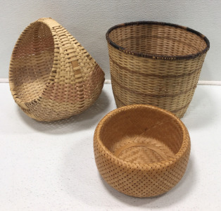 (3) Wicker Baskets